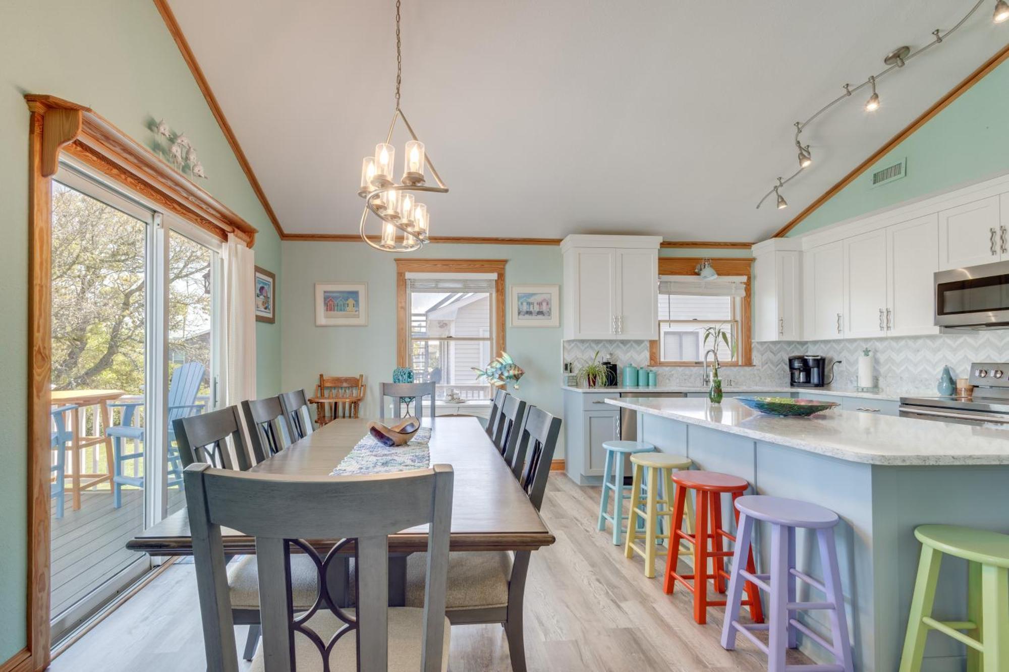 Coastal Home With Deck And Outdoor Shower Килл-Девил-Хиллз Экстерьер фото